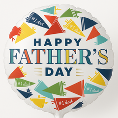 Happy Father's Day Varsity Foil Balloon