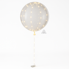 Crystal Clear LED Balloon with White Lights