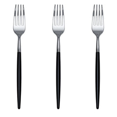 Trendables Forks Black/Silver | 20 Count