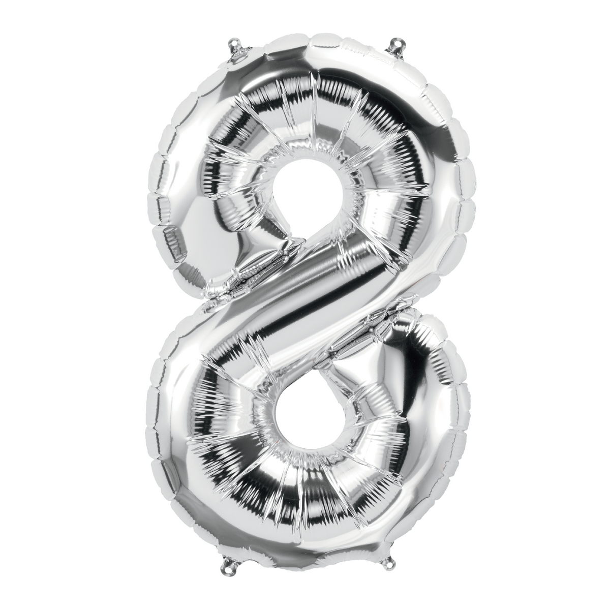 26" Silver Number 8 Balloon