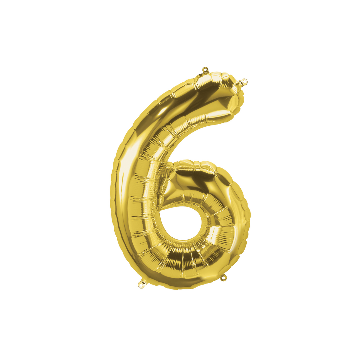 16" Gold Number -6 Balloon