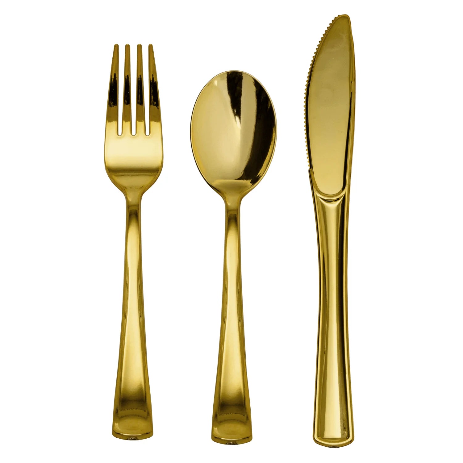 Exquisite Classic Gold Cutlery Combo - 80 Ct.