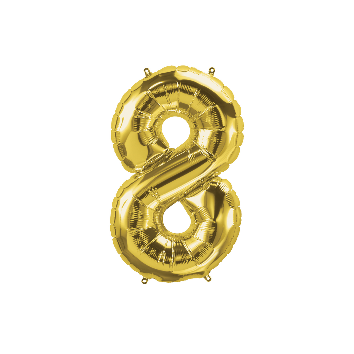 16" Gold Number -8 Balloon