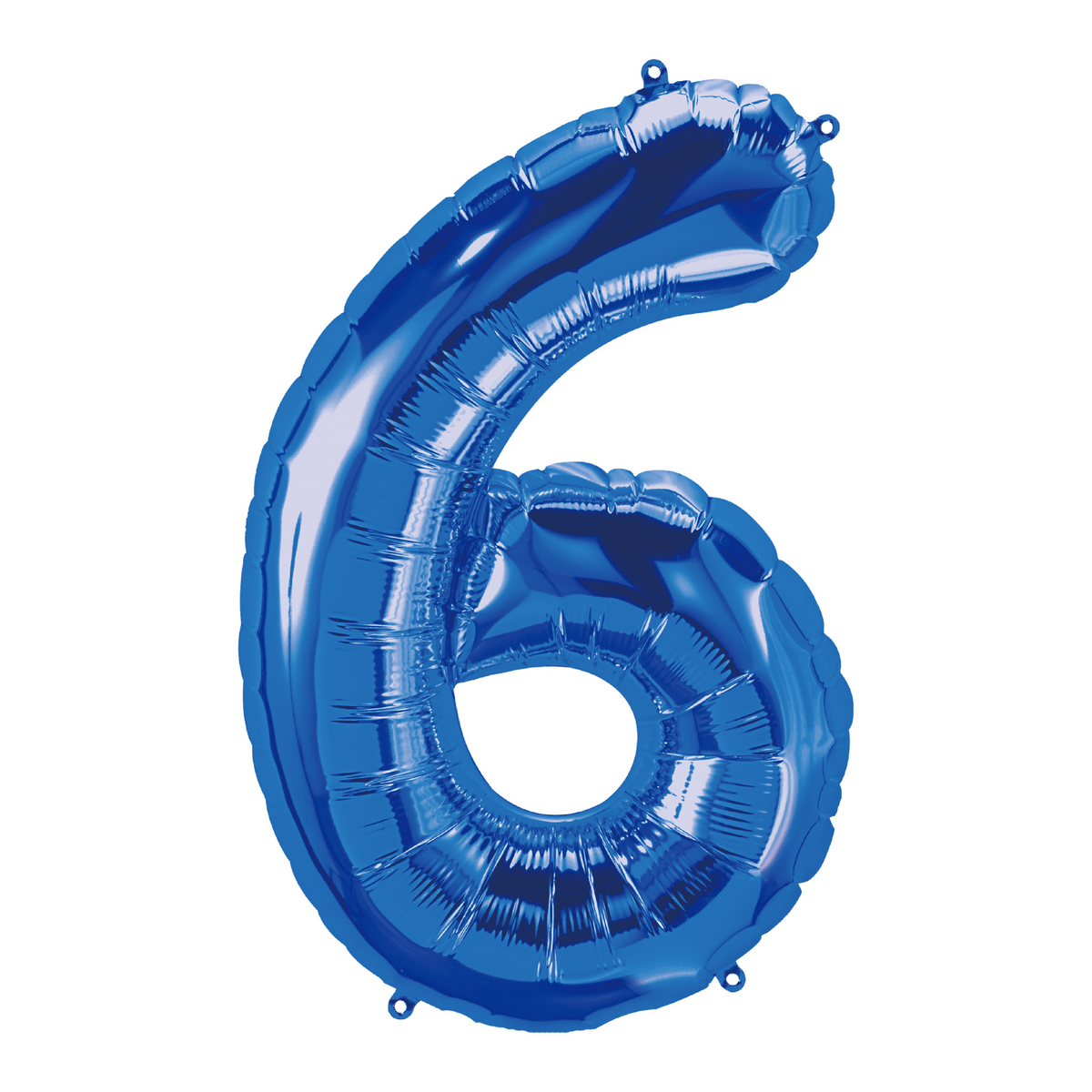 26" Blue Number 6 Balloon