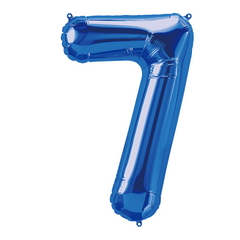 26" Blue Number 7 Balloon