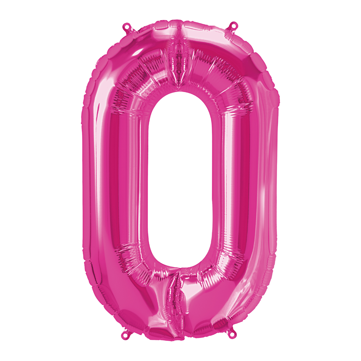 26" Pink Number 0 Balloon