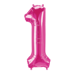 26" Pink Number 1 Balloon