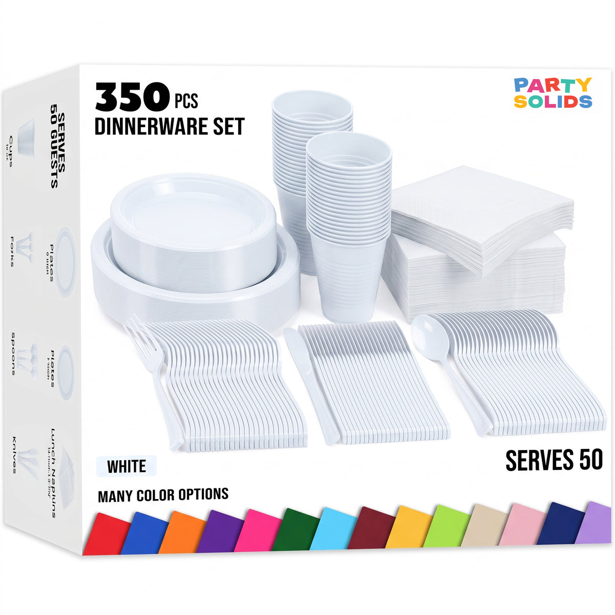 Solid Color Tableware Combo | White