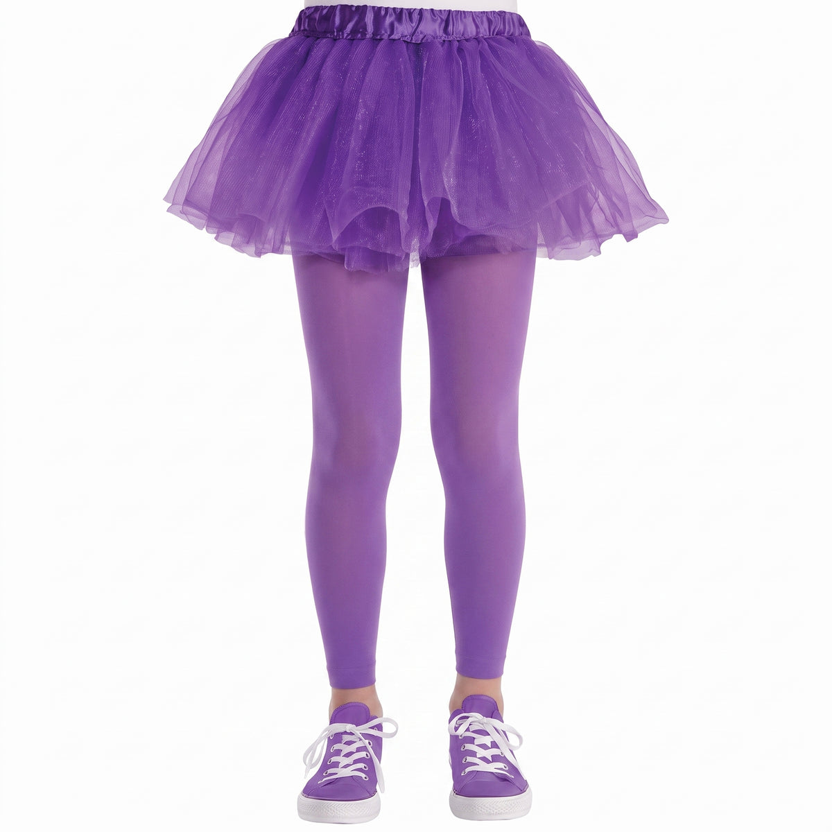 Kids' Purple Footless Tights - One Size