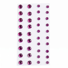 Purple Hair Gems Set - 50 Piece Set