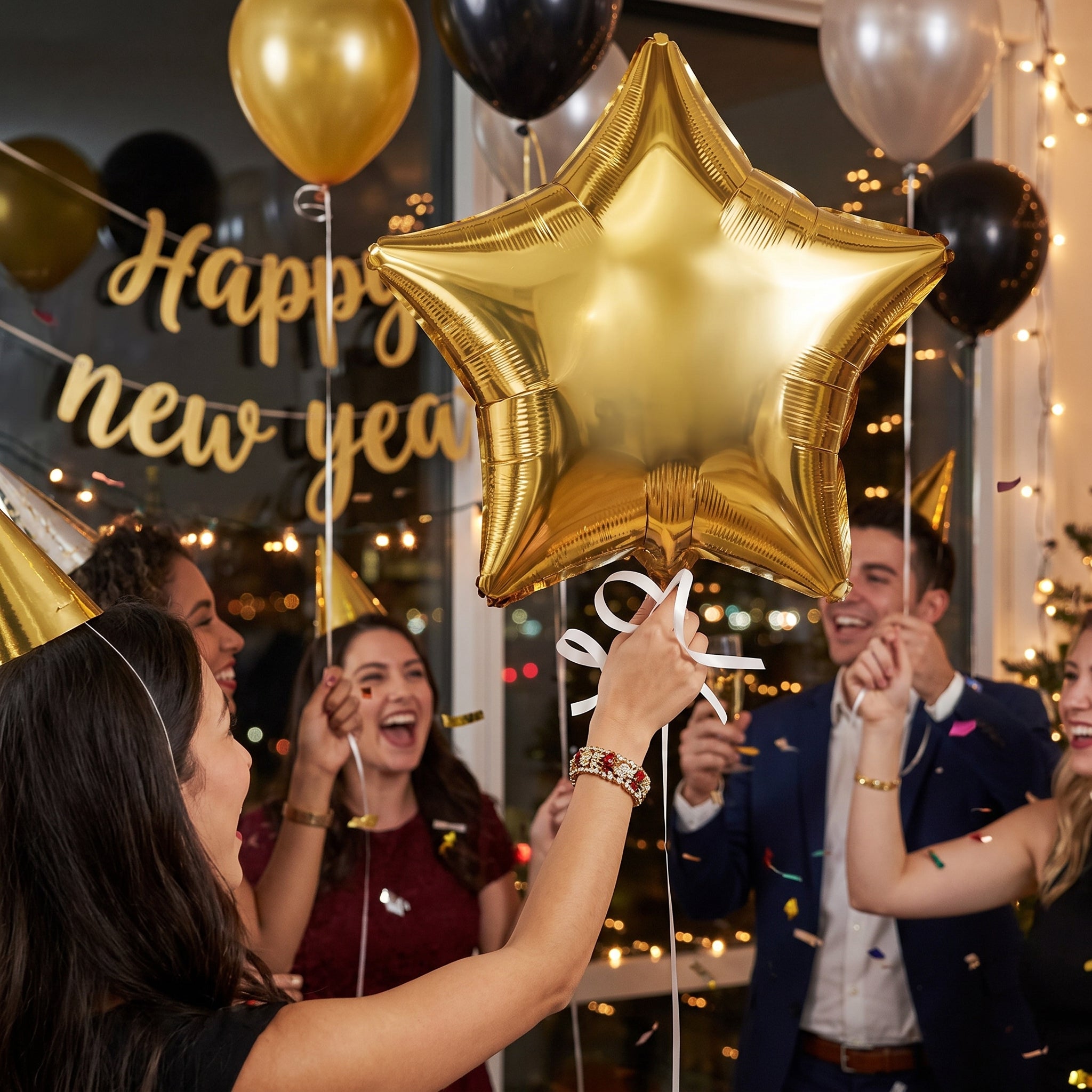 Gold Star Foil Balloon - 18-inch