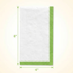 Premium Kiwi Buffet Napkins - 8 In. x 4 In.