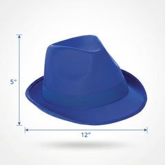 Royal Blue Fedora Hat - One Size