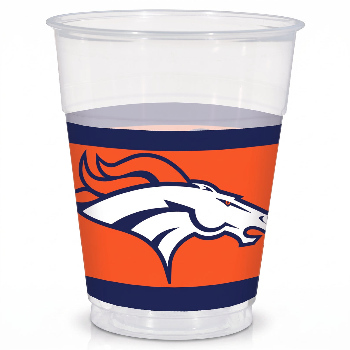Denver Broncos 16oz Plastic Cups - 25 Pack