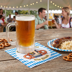 Oktoberfest Harvest Beverage Napkins - 16 Count - 5 In. X 5 In.