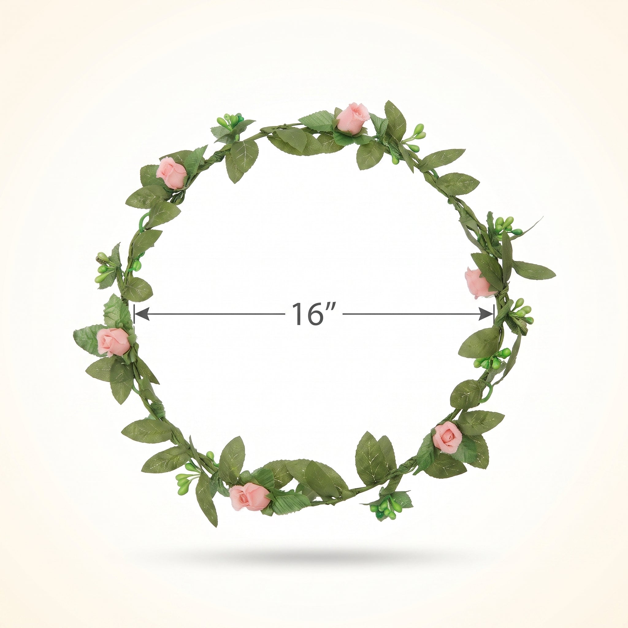 Mint to Be Floral Head Wreath for Weddings