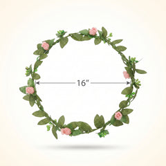 Mint to Be Floral Head Wreath for Weddings
