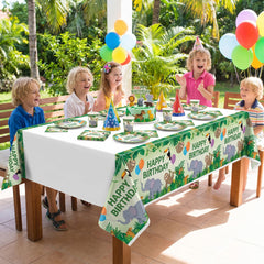 Jungle Safari Birthday Plastic Table Cover