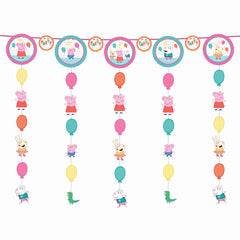 Peppa Pig Party Hanging String Decoration Garland, 10 ft