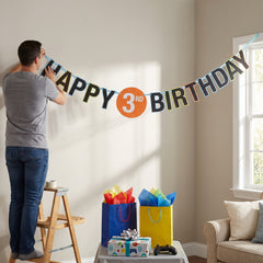 Party Town Jumbo Gaming Birthday Banner Kit