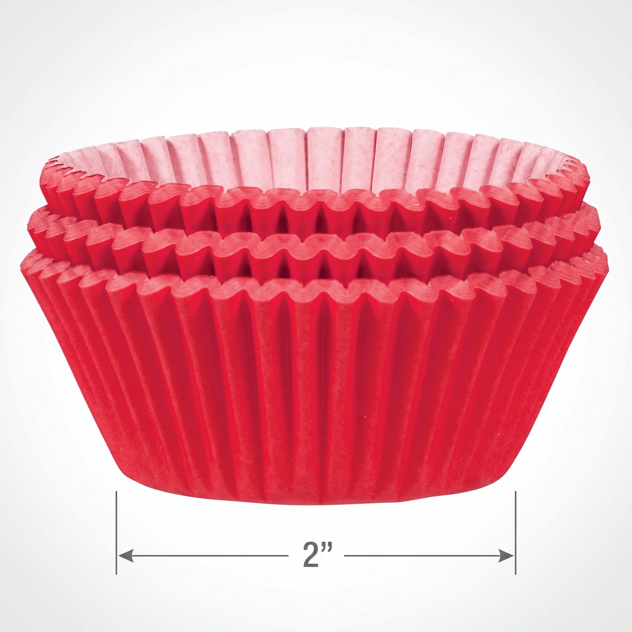 Vibrant Red Cupcake Baking Cups