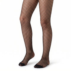 Kids' Black Fishnet Tights - S/M