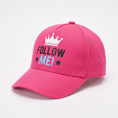 Internet Famous "Follow Me!" Pink Baseball Hat for Kids