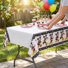 Mickey Mouse Forever Reusable Plastic Table Cover - 54"x96"