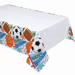 Sports Party Birthday Plastic Table Cover