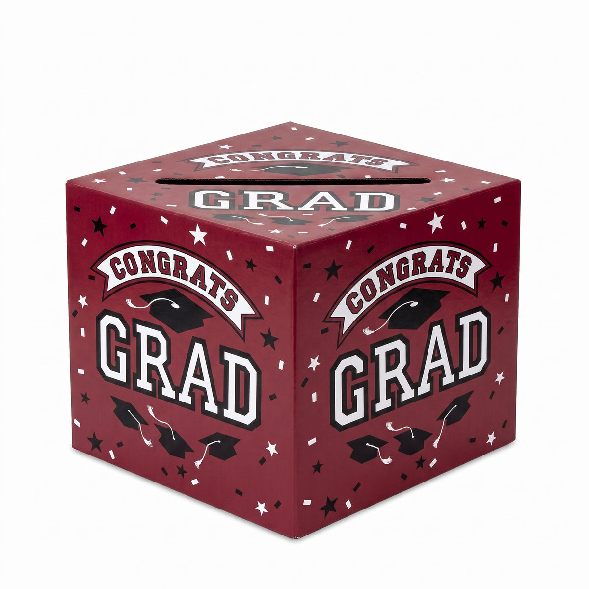 Maroon Graduation Cardholder Box