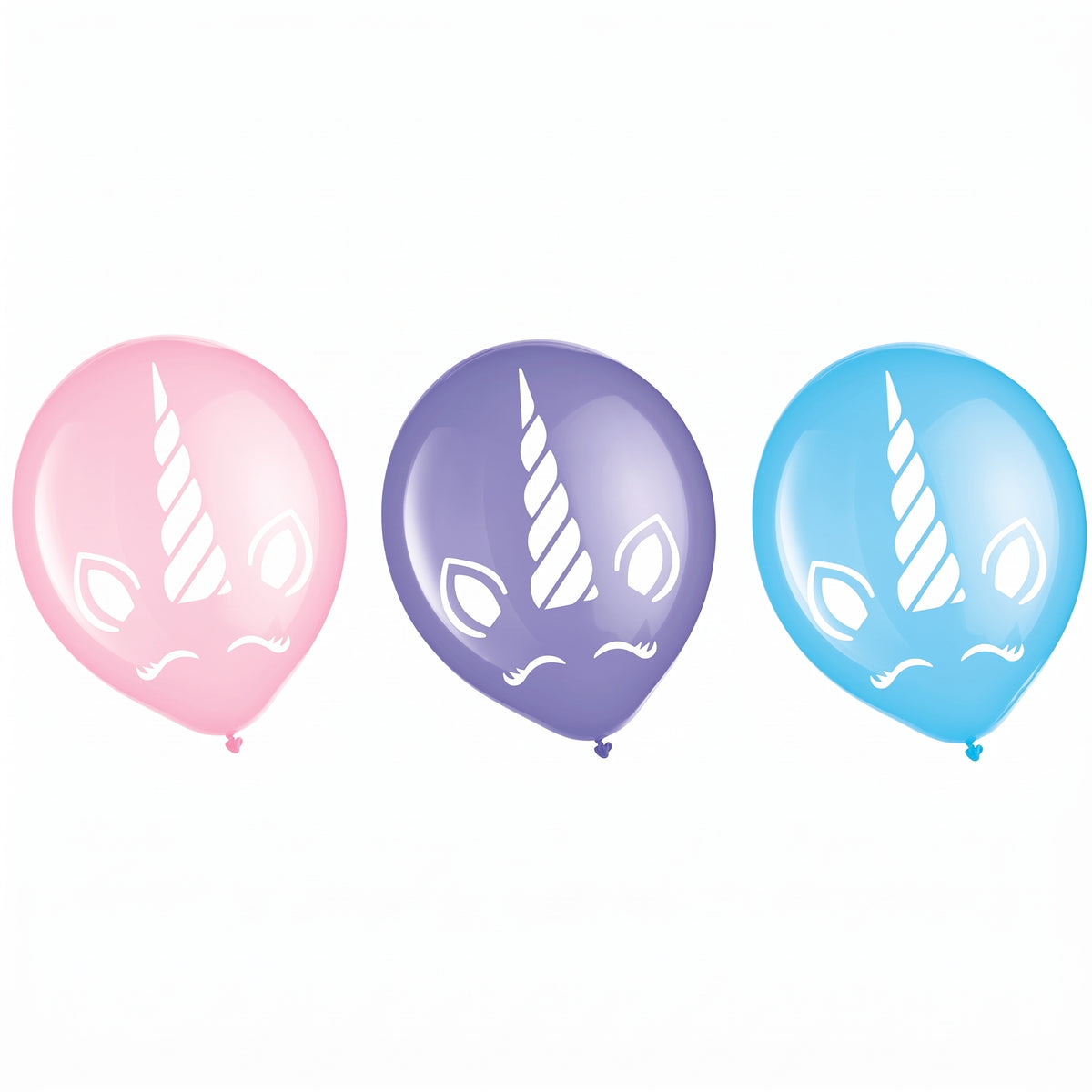 Enchanting Unicorn Latex Balloons - 12" Pastel Collection