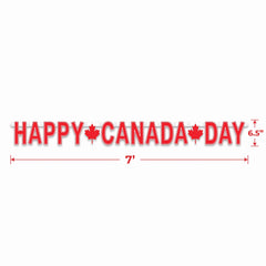 "Happy Canada Day" 7ft Letter Banner Decoration