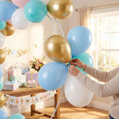 Pastel Blue Latex Balloons - 11" Mix, 15 Count