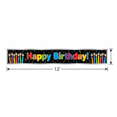 Colorful Birthday Candles Banner