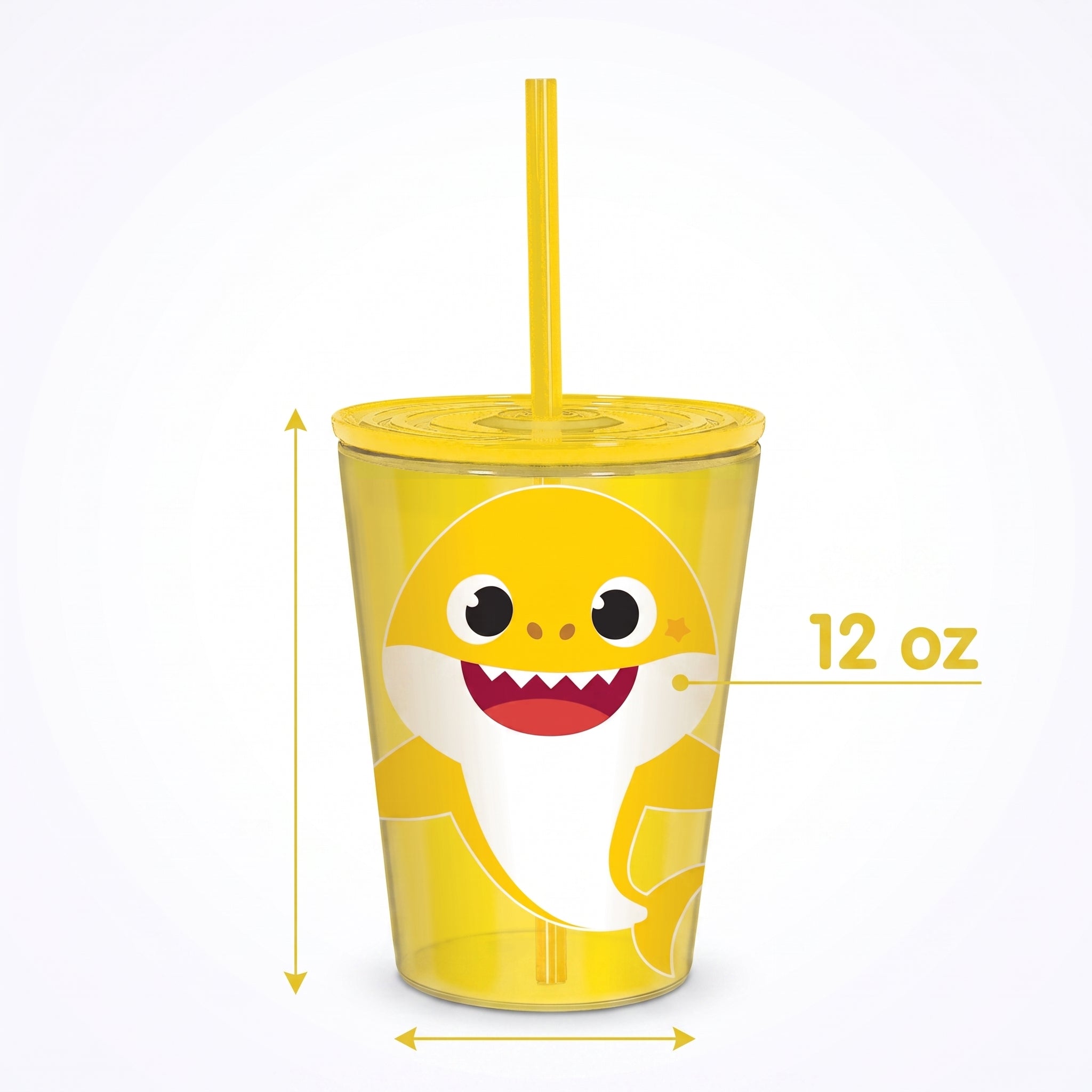 Baby Shark 18oz Reusable Tumbler with Straw