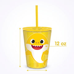 Baby Shark 18oz Reusable Tumbler with Straw