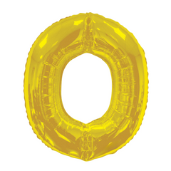 34" Gold Letter - O Balloon