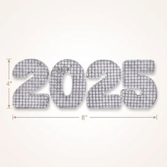 2025 Mirrored Letter Table Centerpiece for New Year's Eve