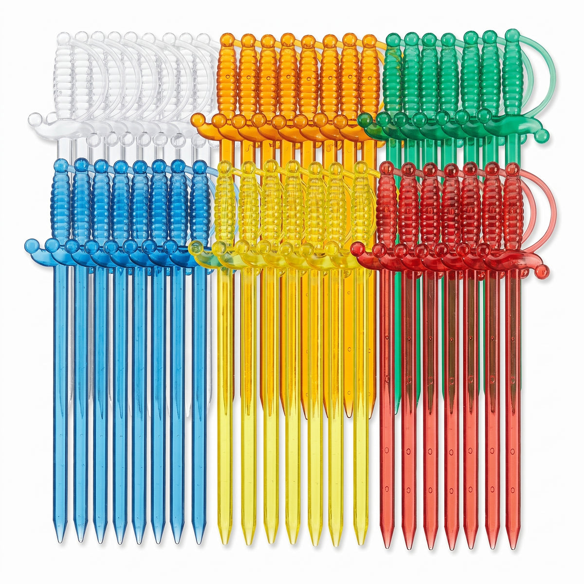 Colorful Cocktail Sword Picks - Set of 100