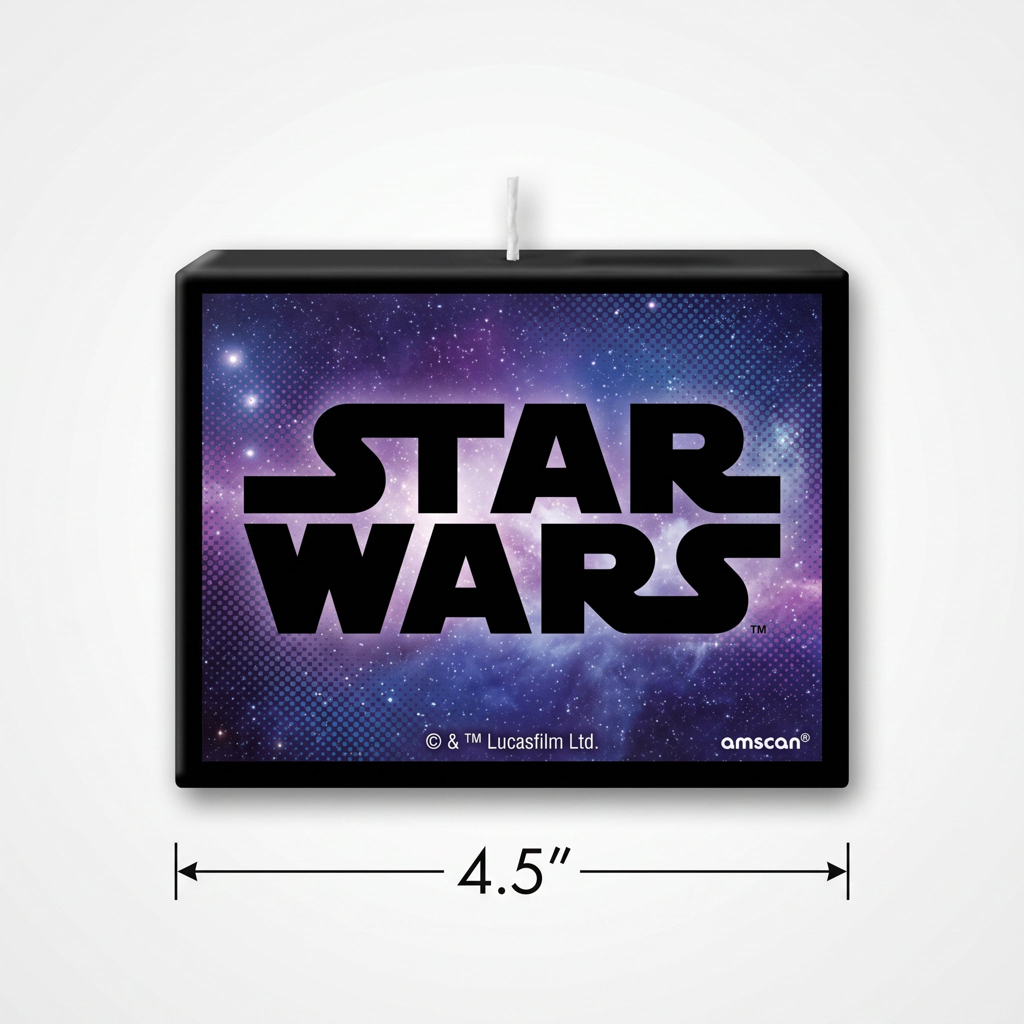 Star Wars Galaxy Birthday Candle - 4" Rectangular Wax Candle