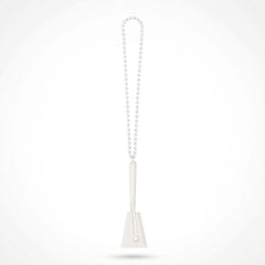 White Clacker Necklace - Noisemaker