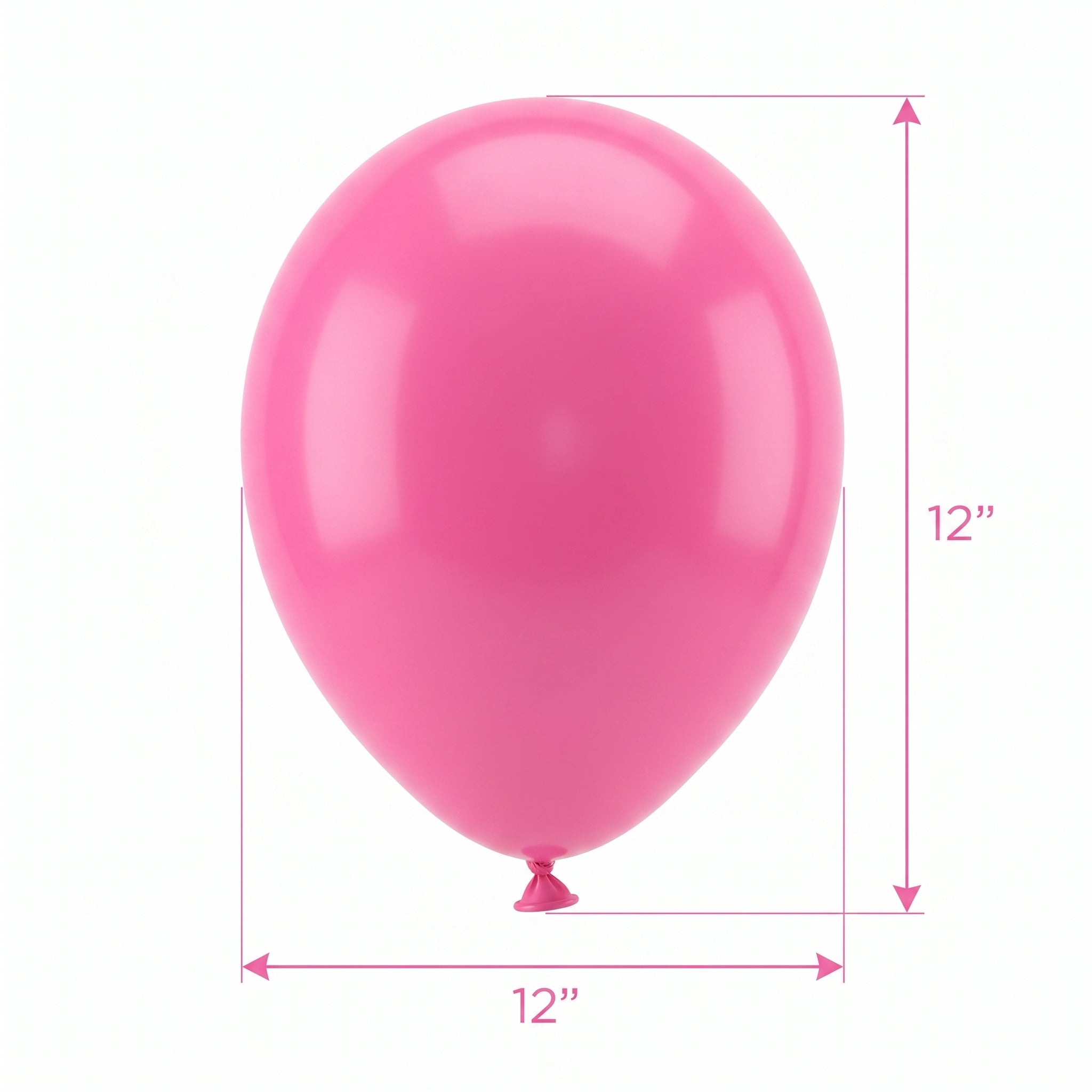 Charming New Pink Latex Balloons - 12" (15 Count)