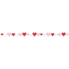 Valentine's Day Heart Garland Decoration, 12-ft