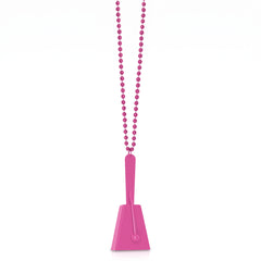 Bright Pink Clacker Necklace - Noisemaker
