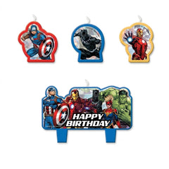 Marvel Avengers Birthday Candle Set | 4 Count