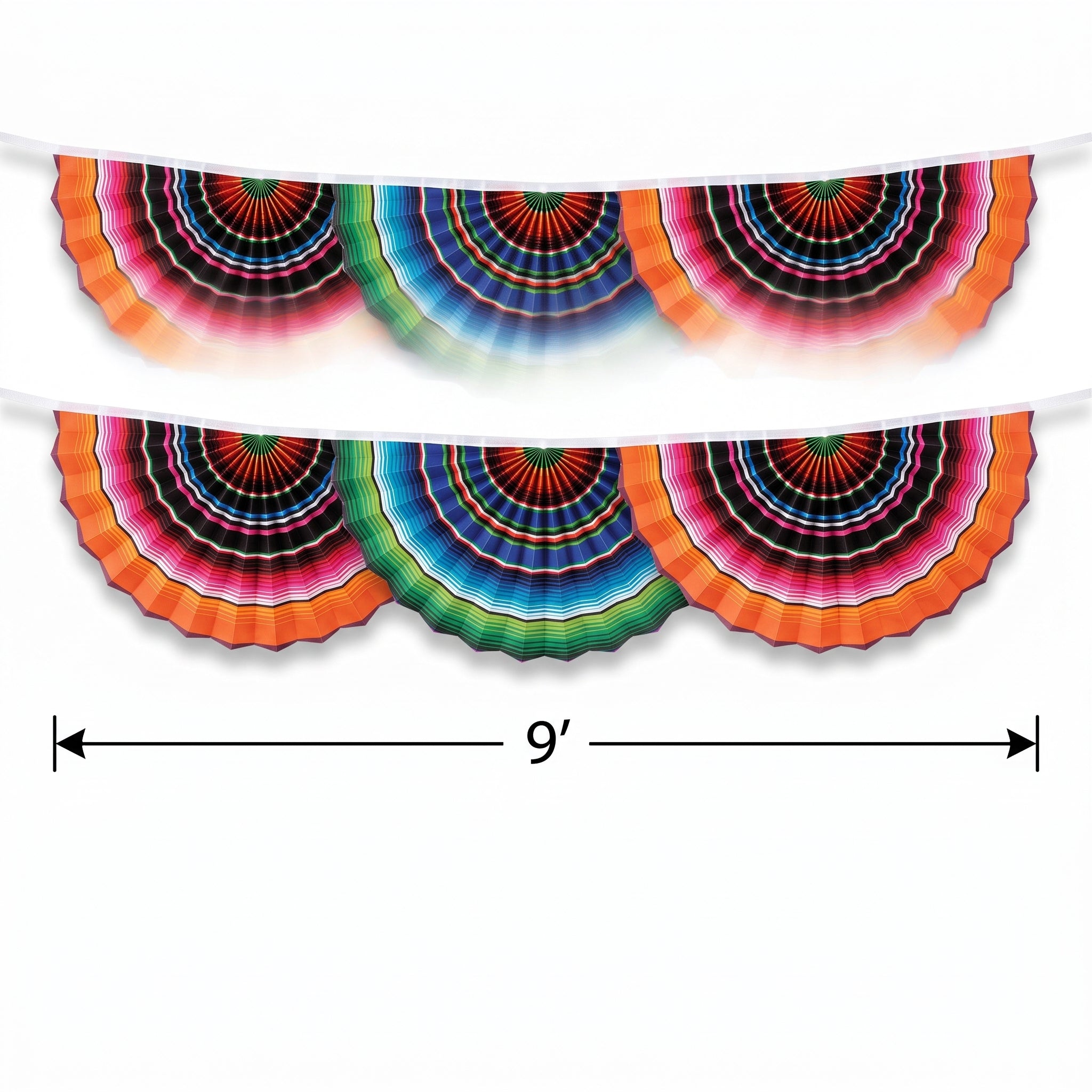 Colorful Serape Bunting Garland