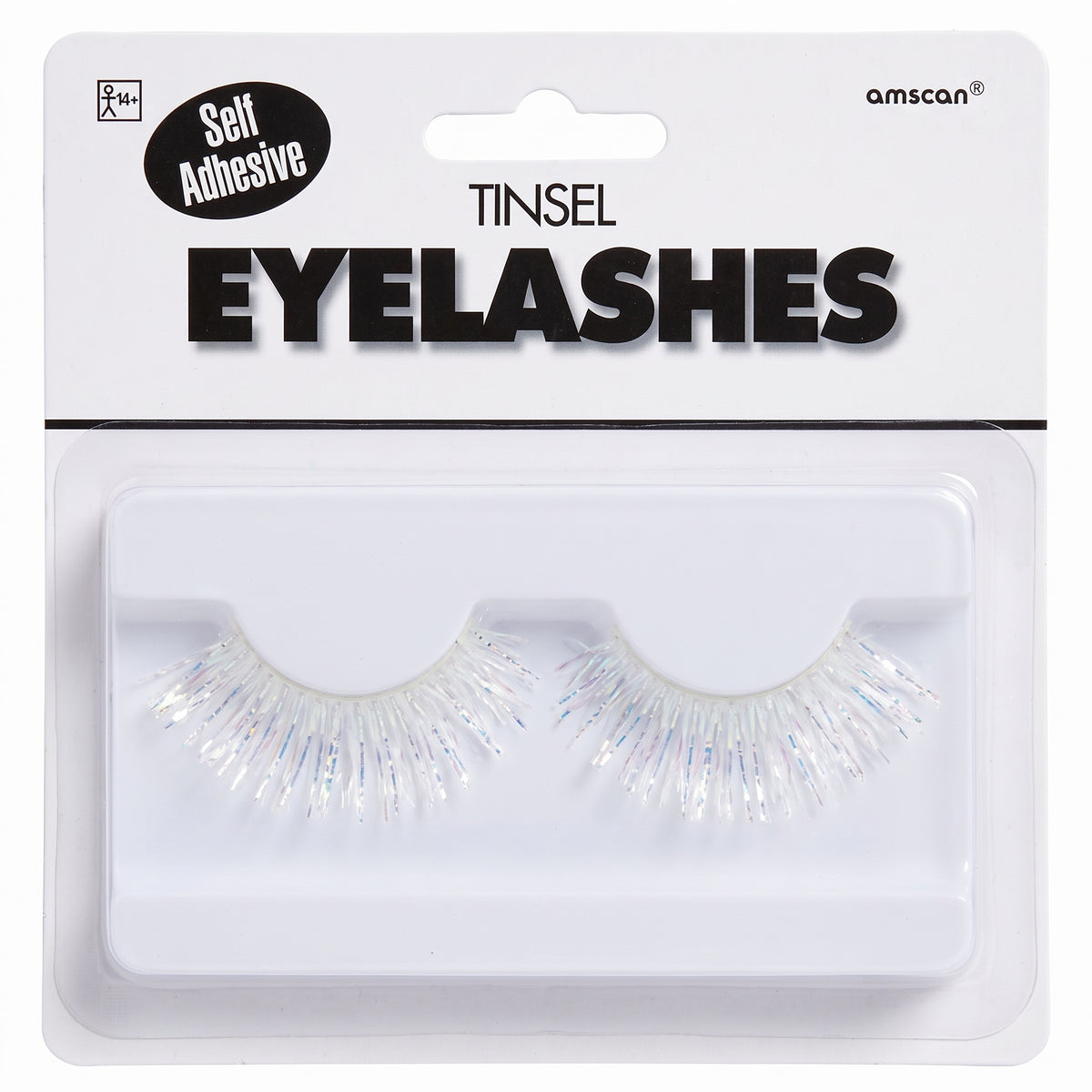 Self-Adhesive White Tinsel False Eyelashes