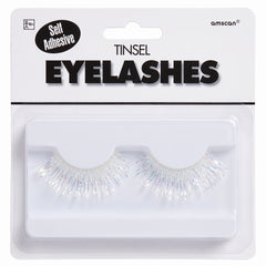 Self-Adhesive White Tinsel False Eyelashes