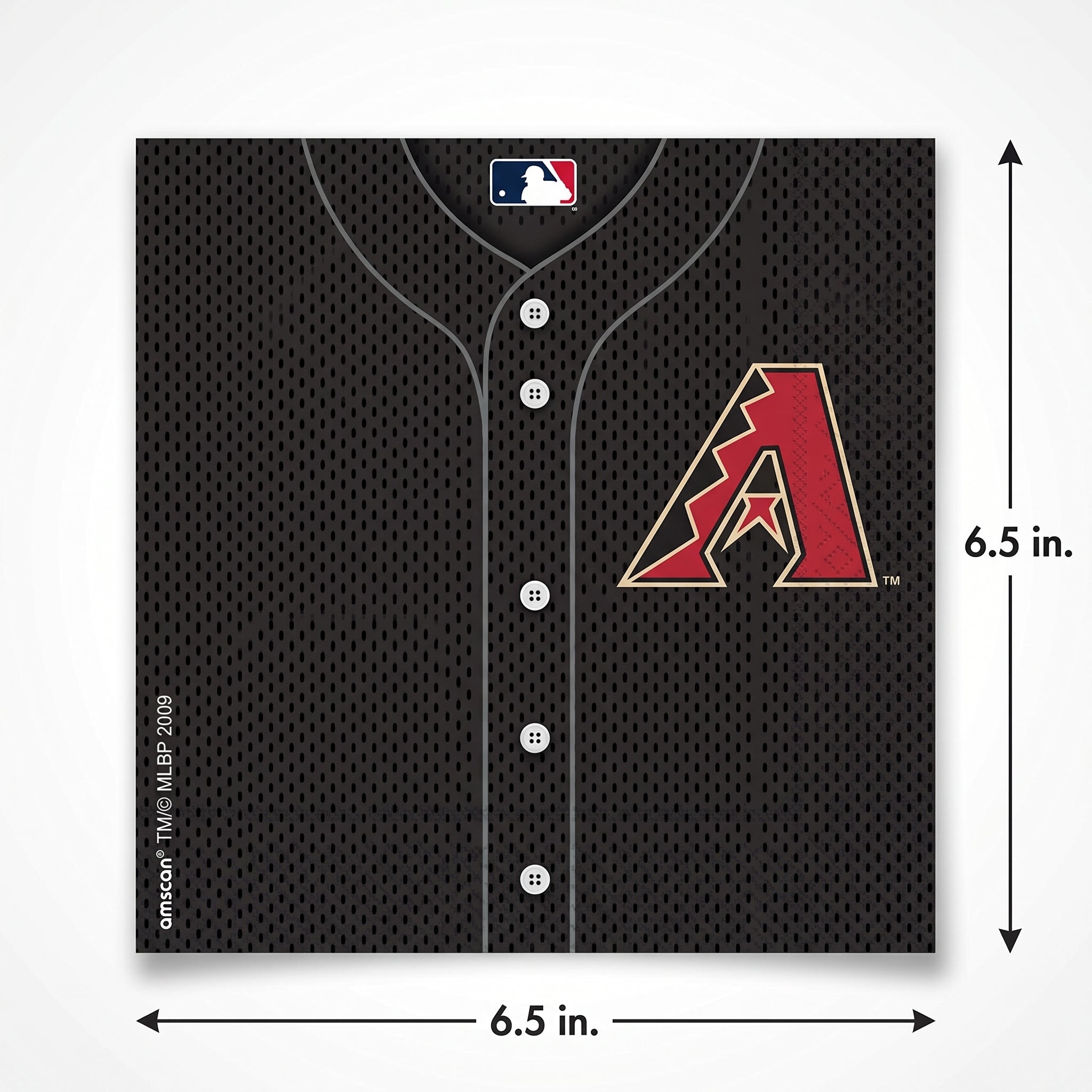 Arizona Diamondbacks MLB Luncheon Napkins - 6.5 In. X 6.5 In.