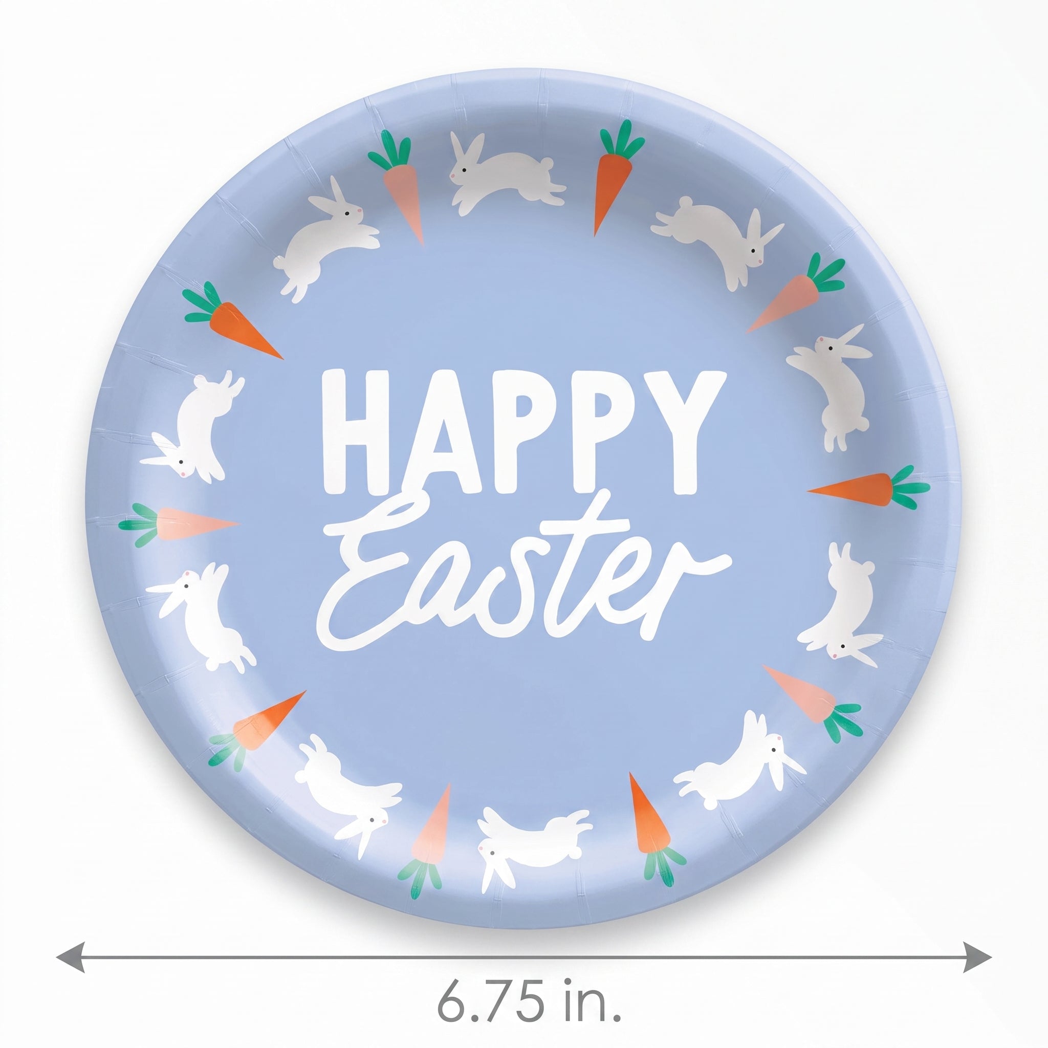Hoppy Easter 6.75" Round Paper Plates